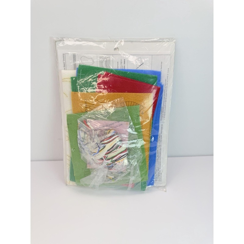 Bucilla Felt Stocking Kit Polar Bears 18 Inch Christmas Craft Kit 85311 New - Picture 4 of 4